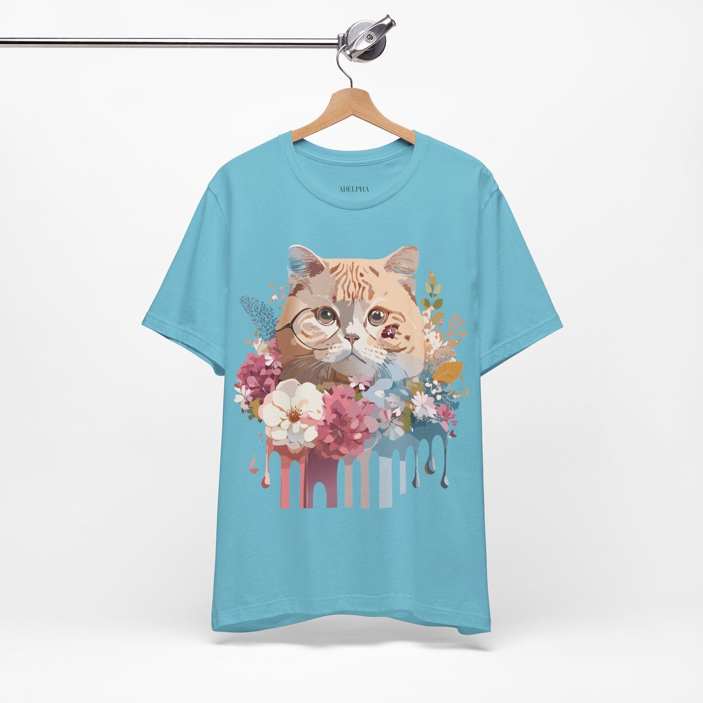 Cat Graphic Tee Unisex Vintage Inspired Shirt By Adelpha Original Artwork
