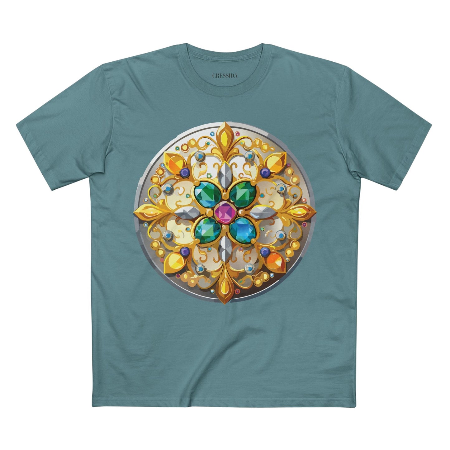 Medallion Graphic T-Shirt Unisex 100 Cotton With Gold Art Design Medal Tee 7