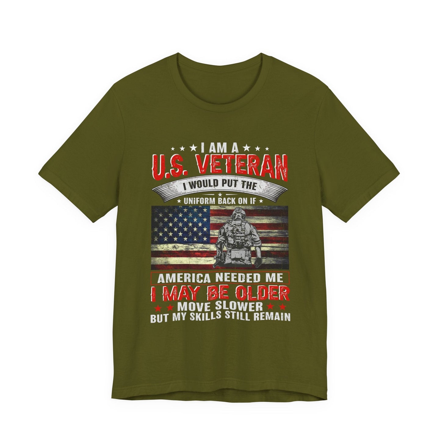 Army Veteran Patriotic Graphic Design Unisex Cotton T-Shirt v25