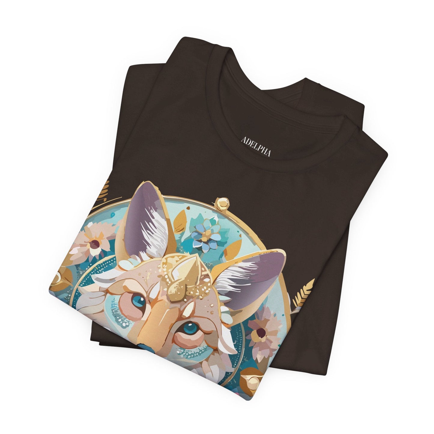 Adelpha Vintage Inspired Graphic Tee Medallion Art Unisex Short Sleeve Shirt Premium