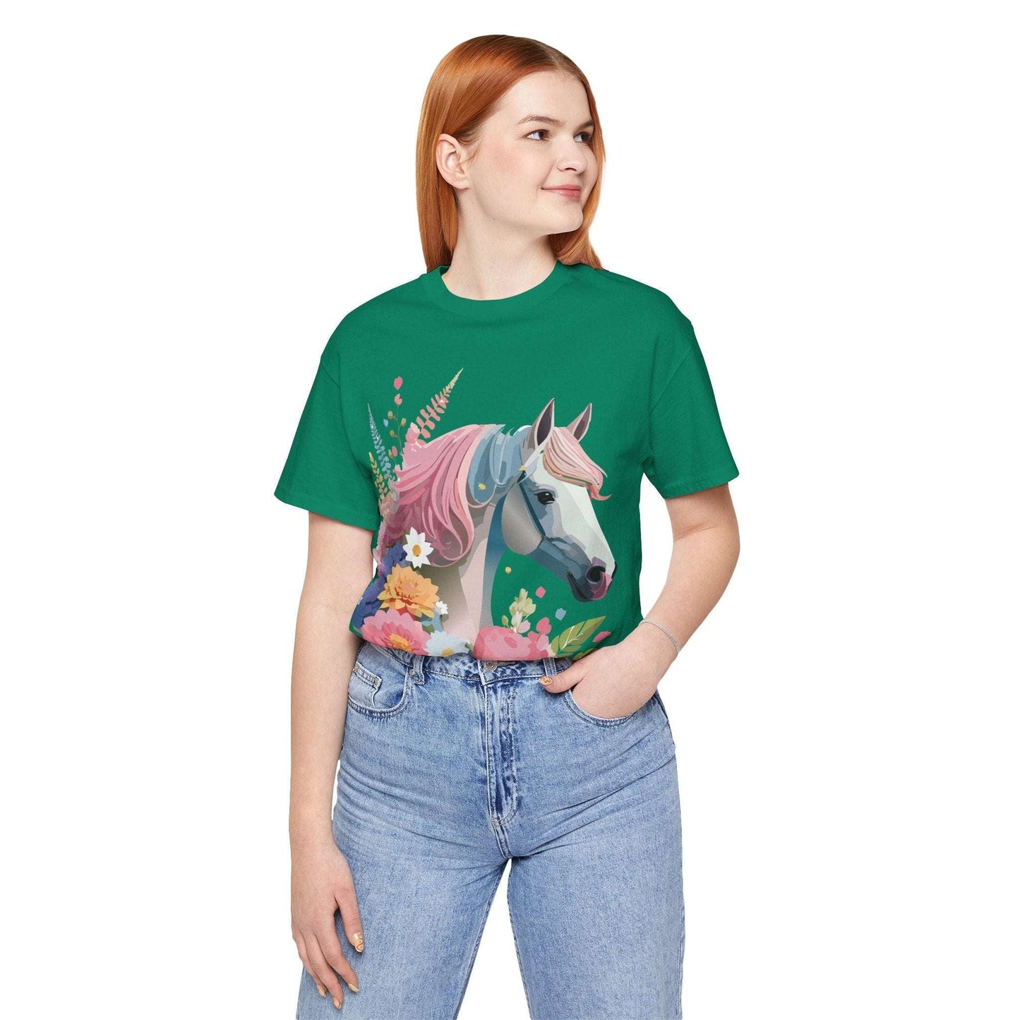 Horse Graphic Unisex 100 Cotton Vintage Animal Art T-Shirt 3