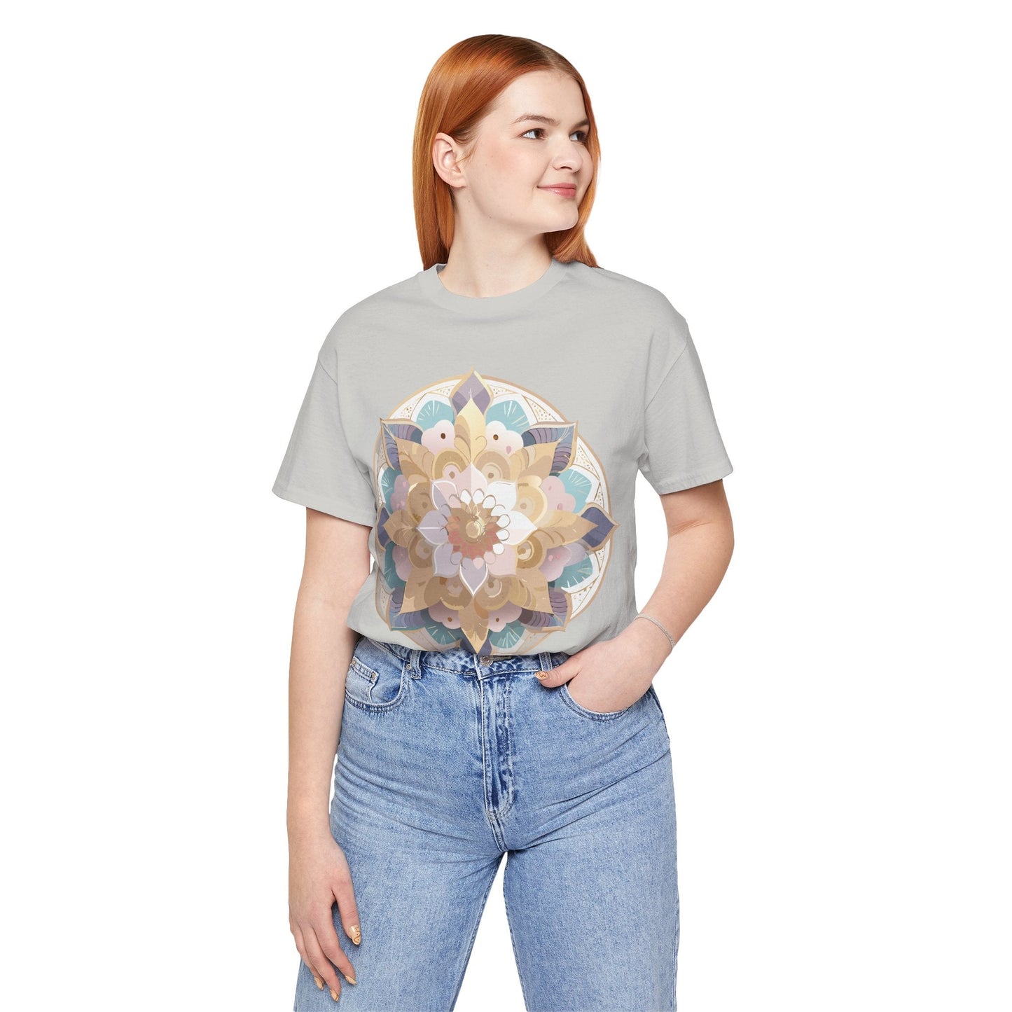 Mandala Graphic Tee Unisex Jersey Short Sleeve Adelpha Art Design Vintage Inspired Artwork
