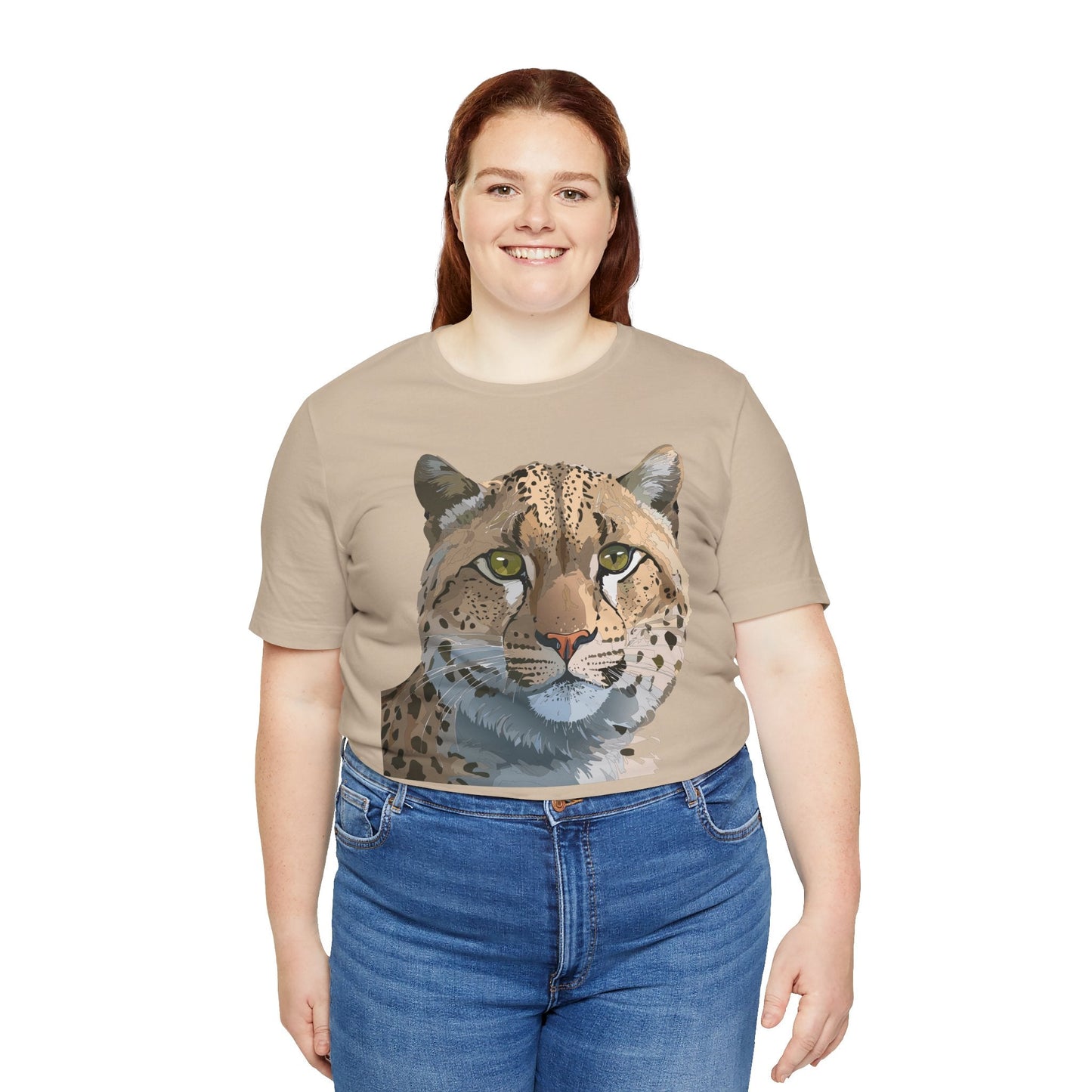 Unisex Animal Shirt With Animals Art Design Tee Short Sleeve Wildlife Print Tee Shirt