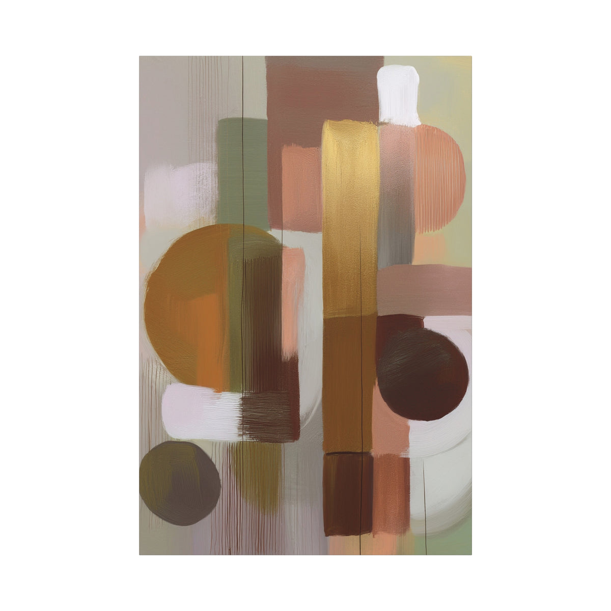 Abstract Geometric Painting Print Canvas 20x24,20x30,24x30 24x32,24x36,30x40 32x48,36x48,40x60 Pine-Wood Inner Frame ABS-52