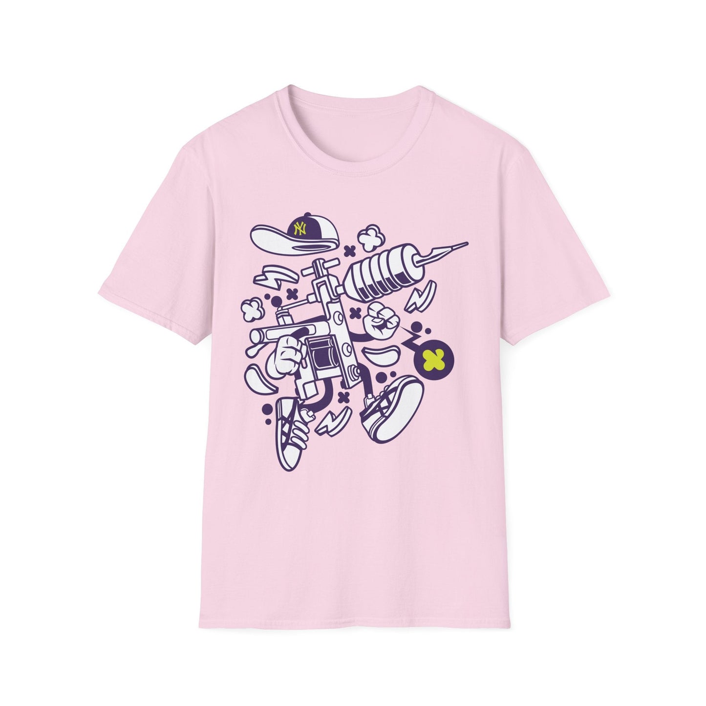 Cartoon Animation T Shirt Funny Tee Shirt Unisex Gildan Softstyle 64000 100 Percent Ring Spun Cotton