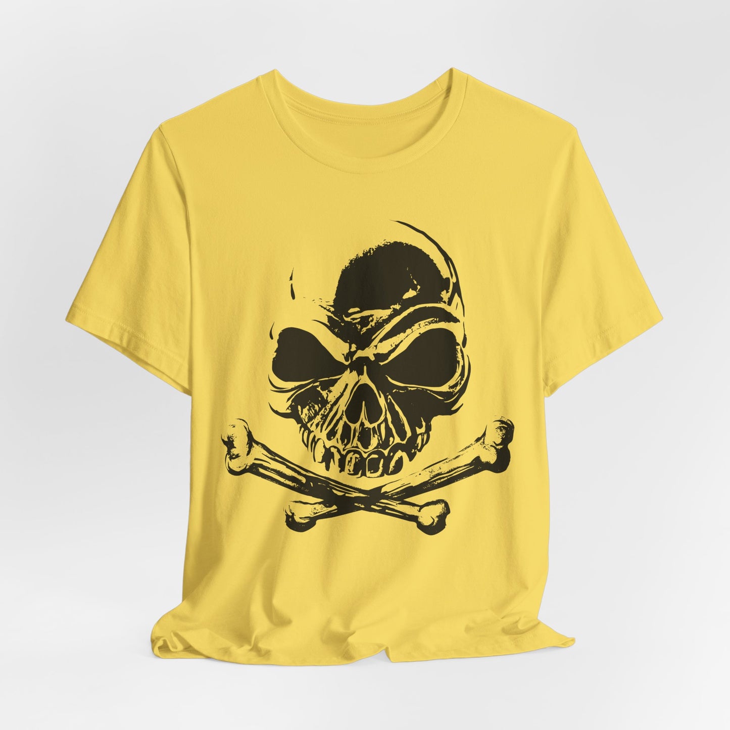 Black Skull Graphic Design Tee, Skull Shirt, Vintage Tees, Art Design T-Shirt, Vintage Graphic Tee, Art Shirts with Skulls