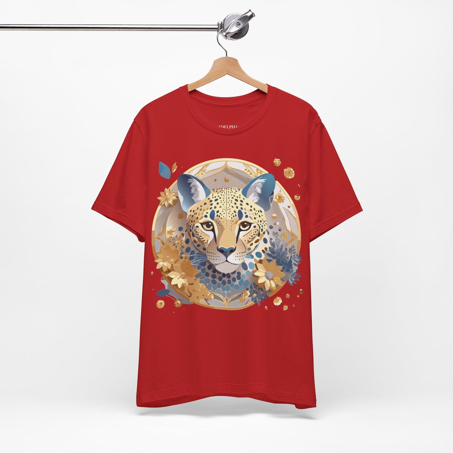 Adelpha Medallion Graphic Tee Unisex Short Sleeve Vintage Inspired Art Design Premium Cotton Jersey