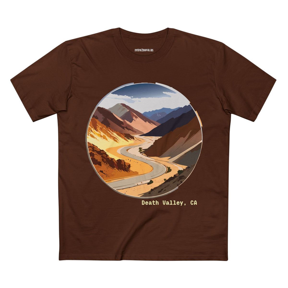 Death Valley Scenic Road Tee | Desert Landscape, California Highway
