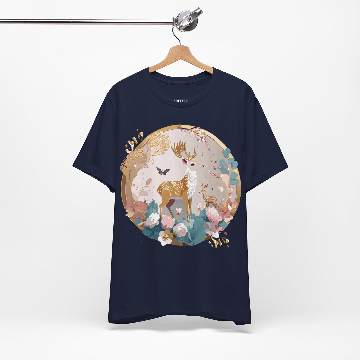 Medallion Graphic T Shirt Unisex Adelpha Vintage Inspired Artwork Short Sleeve Tee