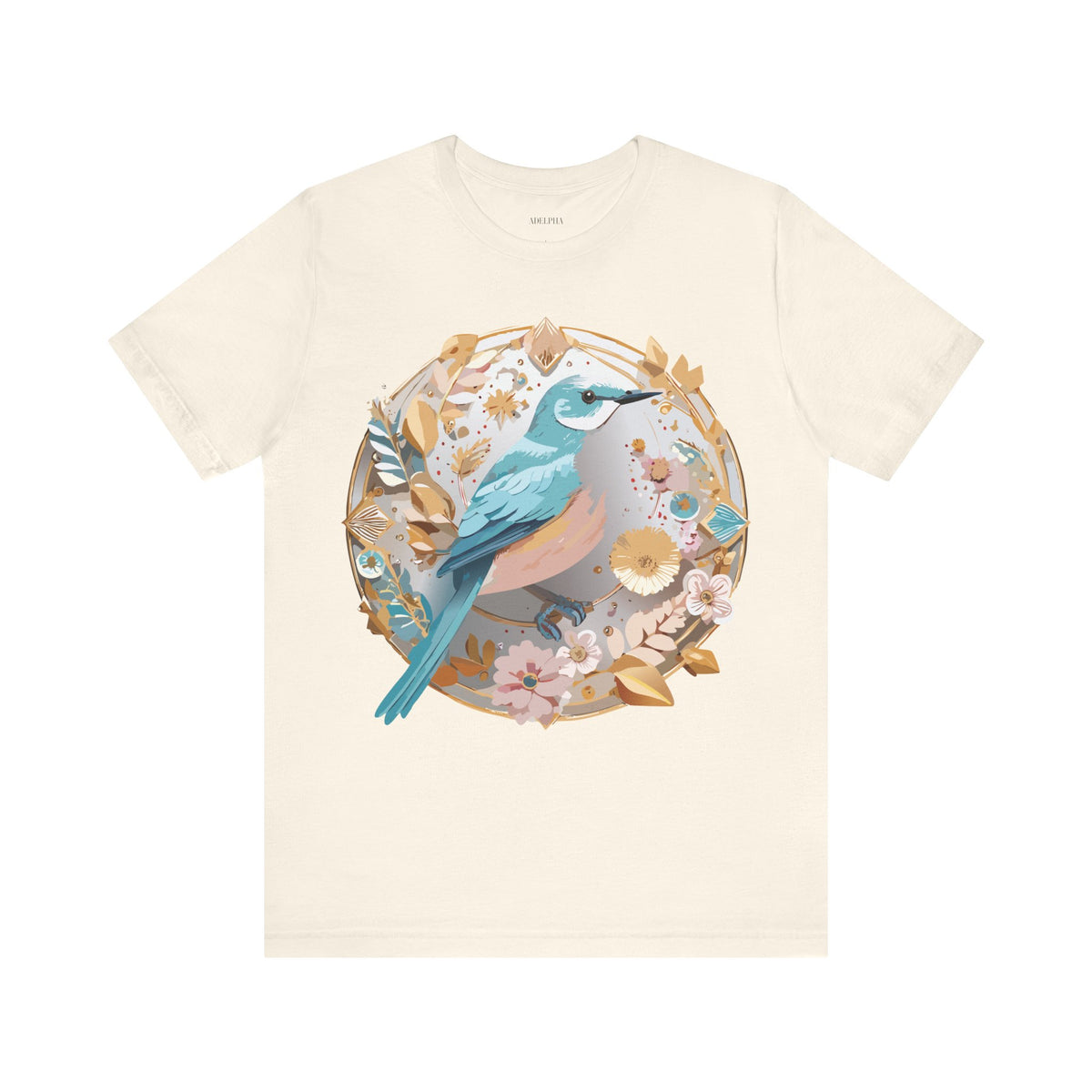Medallion Graphic Unisex Cotton Bella+Canvas Tee with Art Design d48