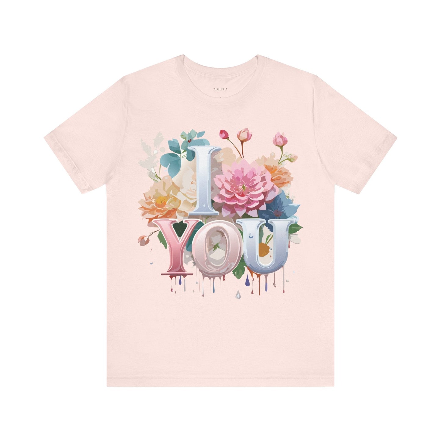 Valentine Day Graphic Unisex 100 Cotton Vintage Artwork with Love and Flower Design Tee 8