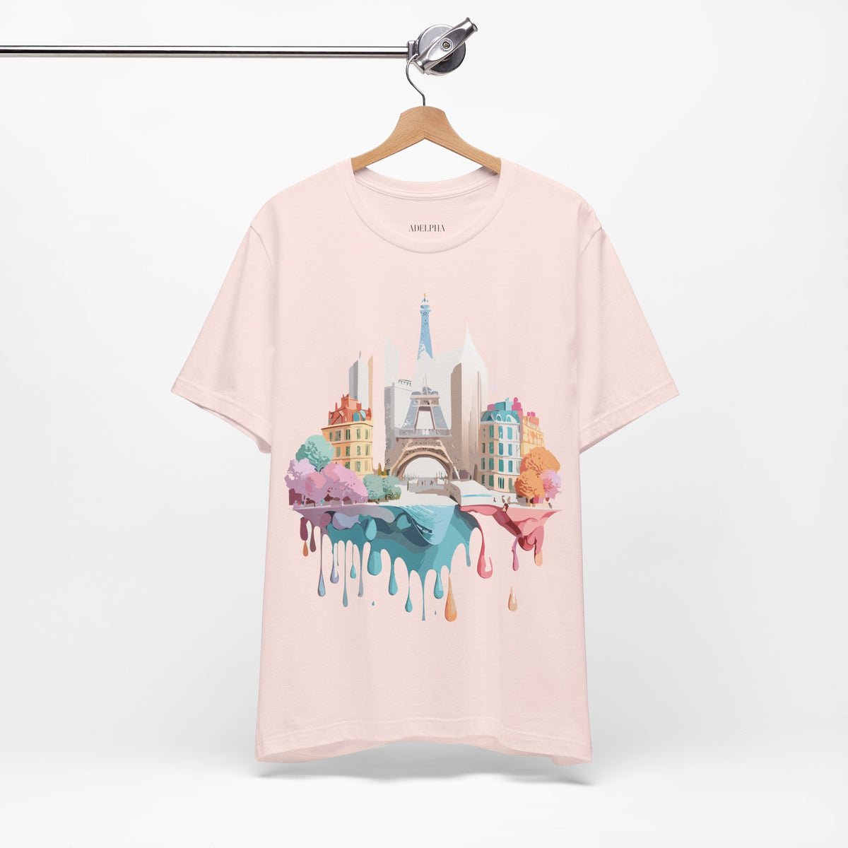 Graphic Unisex Cotton Bella+Canvas Tee Shirt with Paris