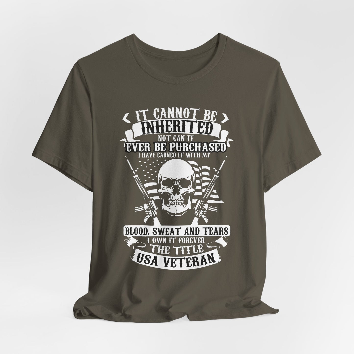 Army Veteran Patriotic Graphic Design Unisex Cotton T-Shirt v54