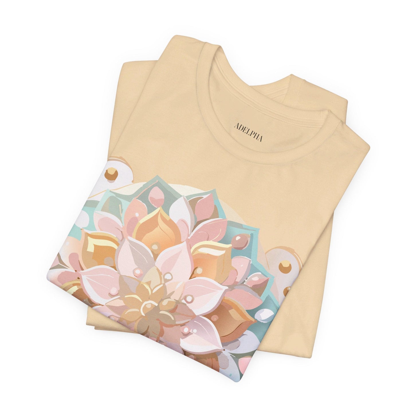 Mandala Shirt Graphic Tee Unisex Adelpha Vintage Inspired Art Design Premium Apparel