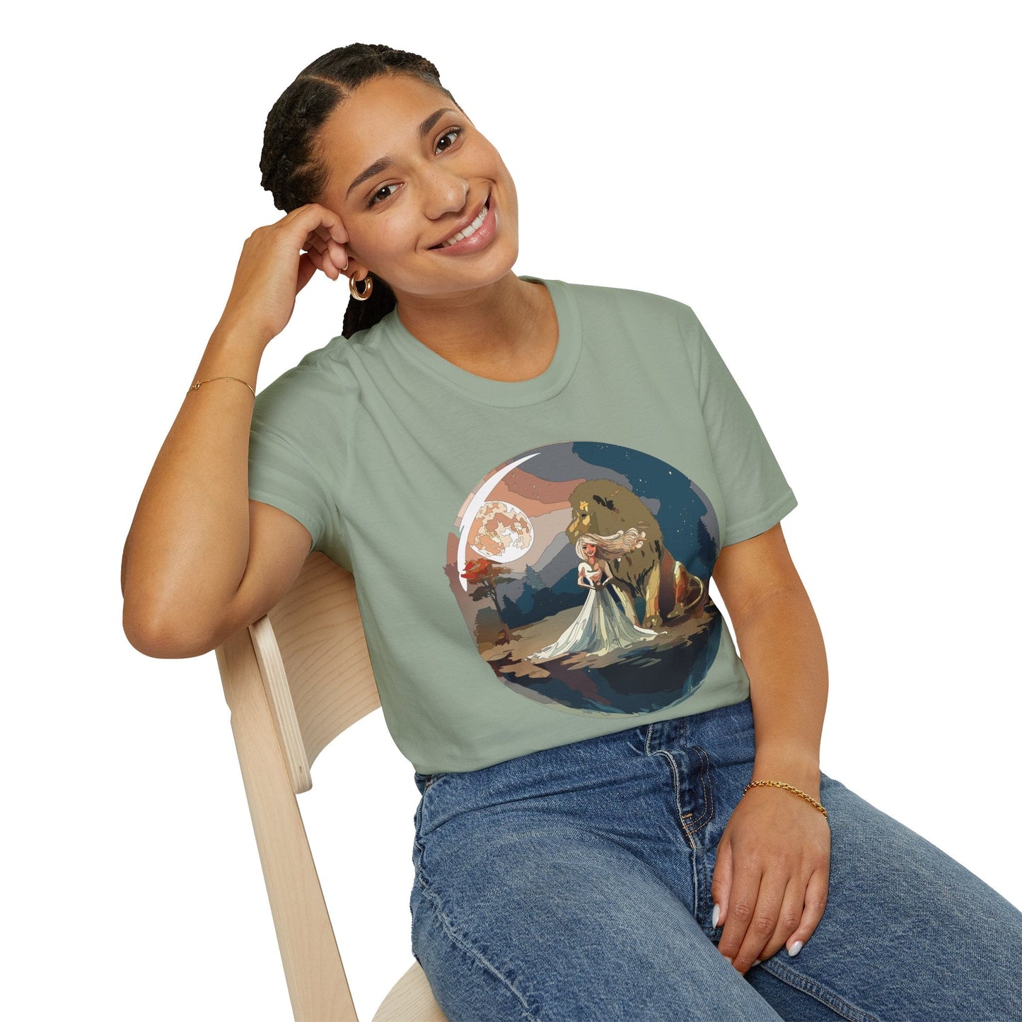 Womens Graphic T Shirt Art Design Unisex Softstyle 64000 Gildan Short Sleeve Tee