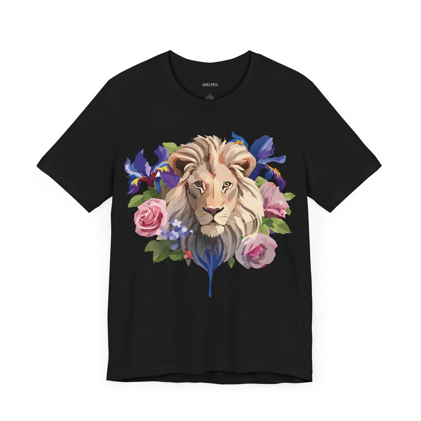 Adelpha Lion Graphic T Shirt Unisex Short Sleeve Art Design Tee Vintage Inspired