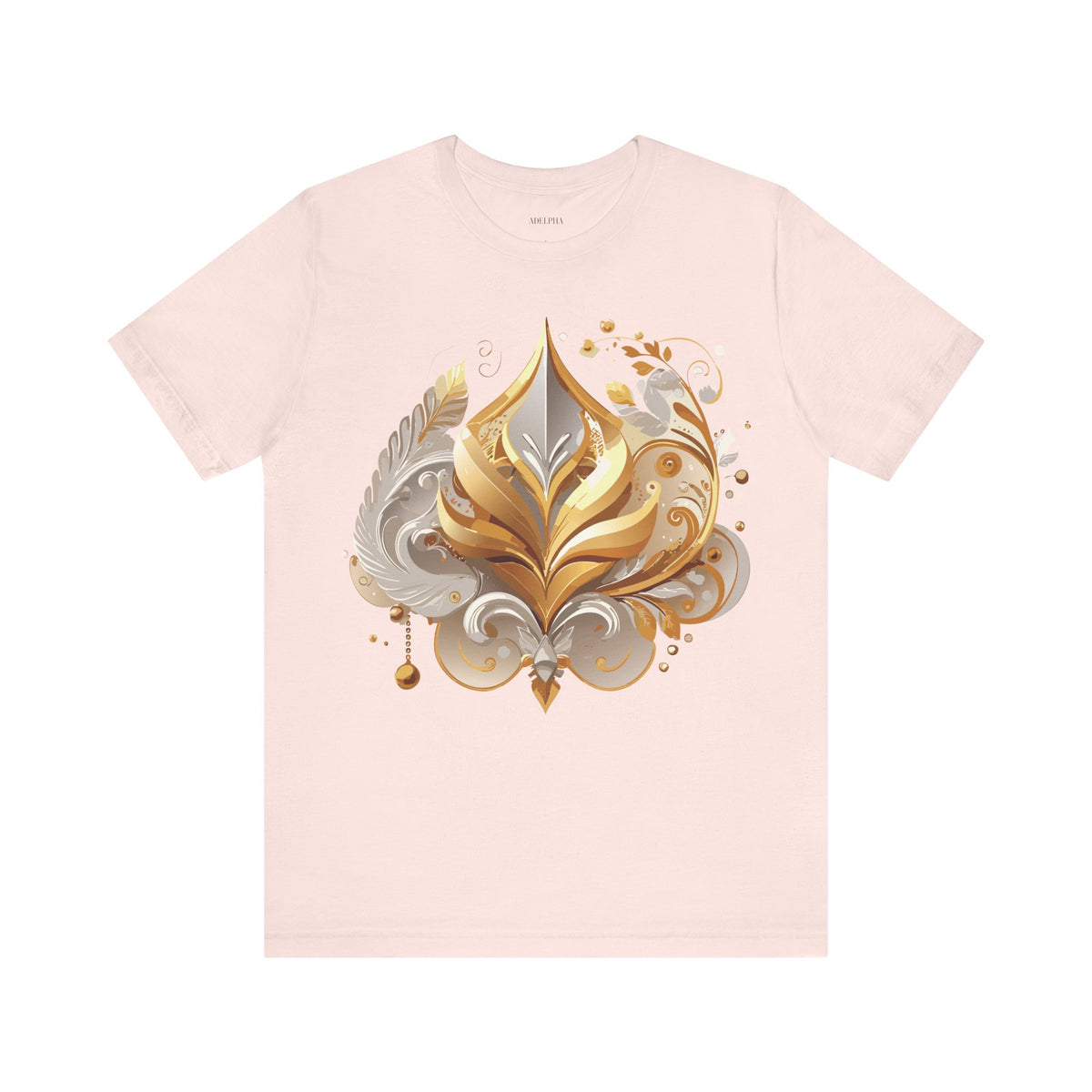 Jewelry Graphic Unisex Cotton Bella+Canvas Tee with Gemstones Art Design m31