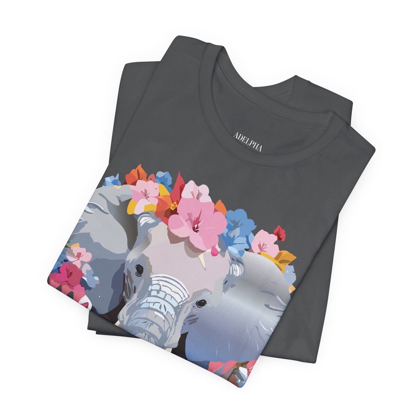 Elephant Graphic Unisex 100 Cotton Jersey Vintage Art Design Tee 6
