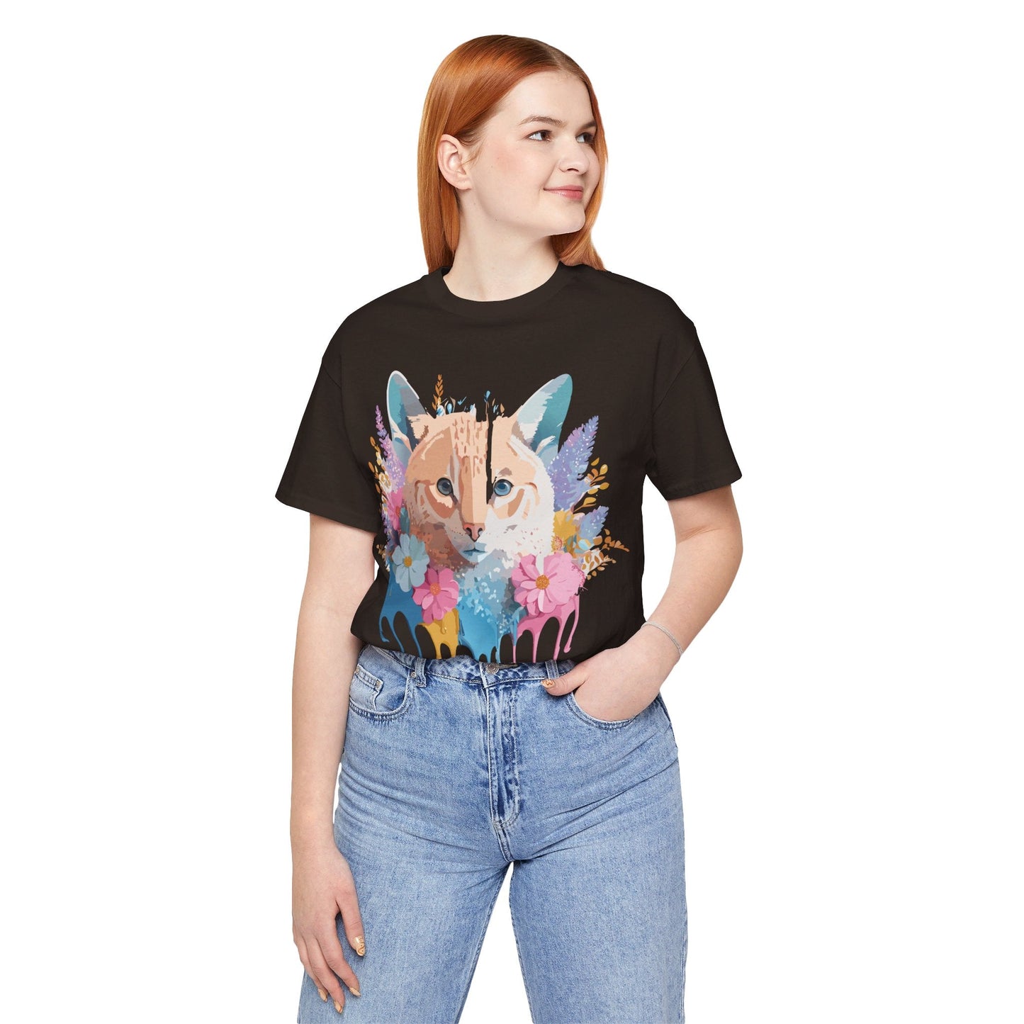 Cat Graphic Tee Unisex Vintage Art Design Adelpha Premium Comfort