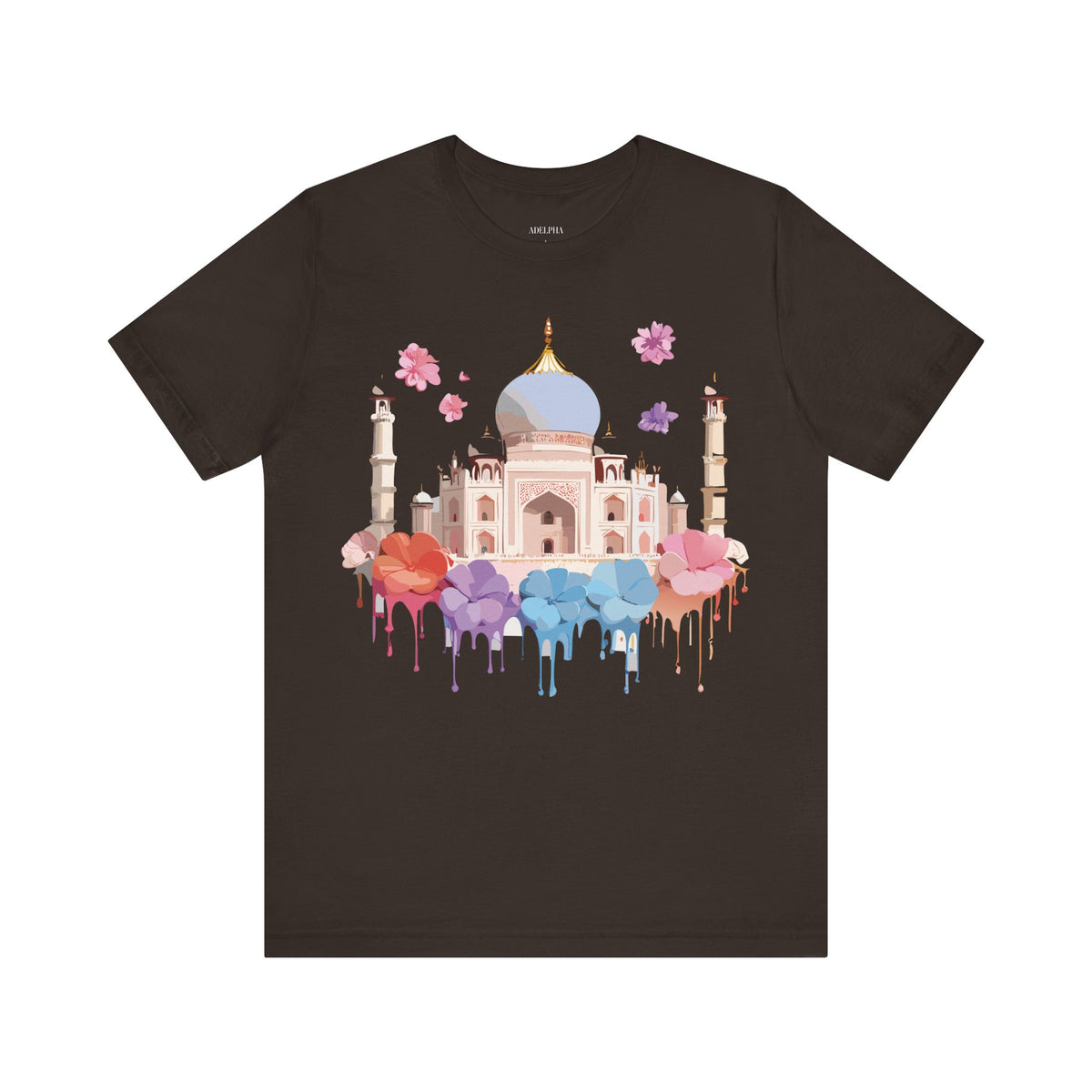 Unisex Cotton Bella+Canvas Tee with Taj Mahal