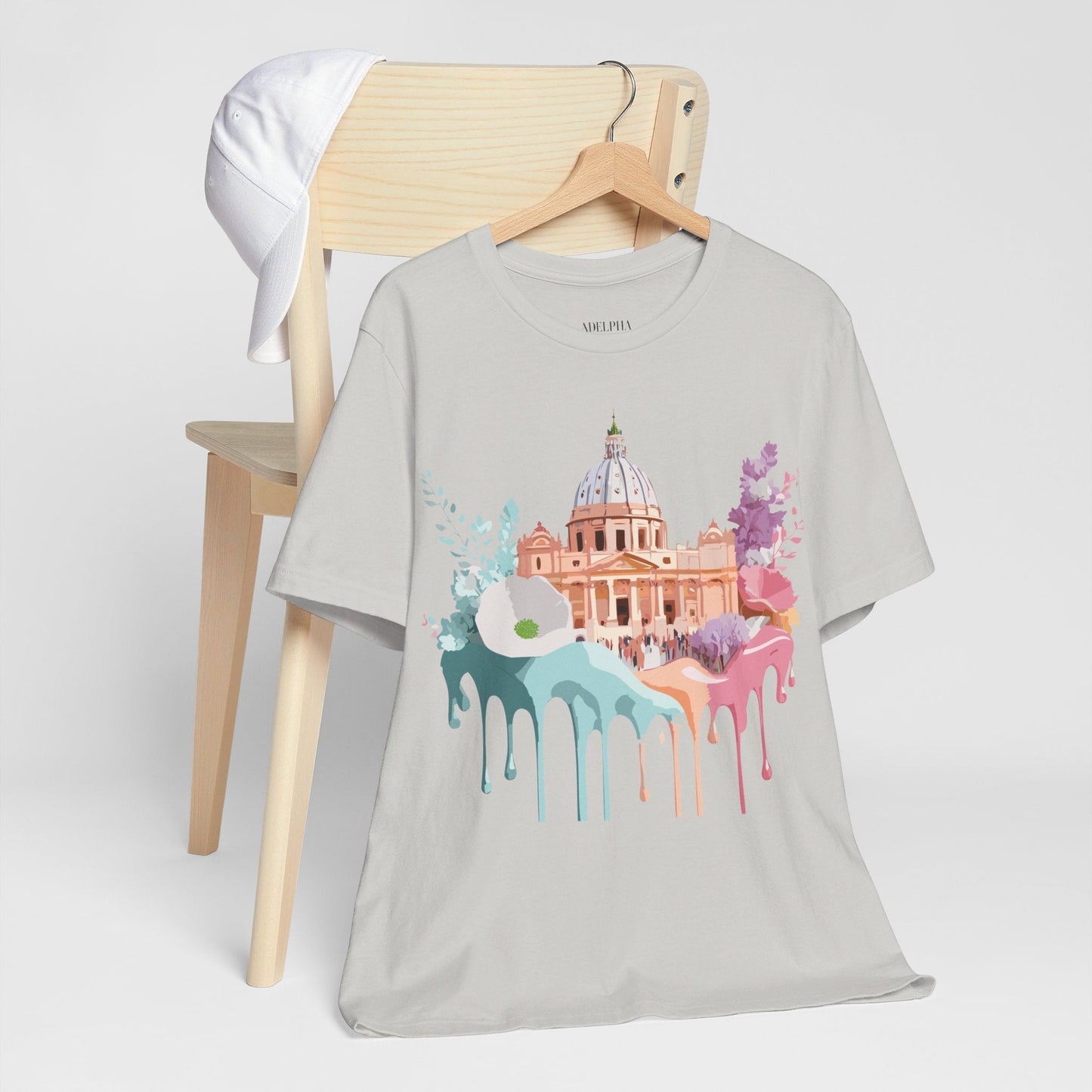 Adelpha Vintage Rome Tourist Shirt Graphic Tee Unisex Short Sleeve Art Design Artwork