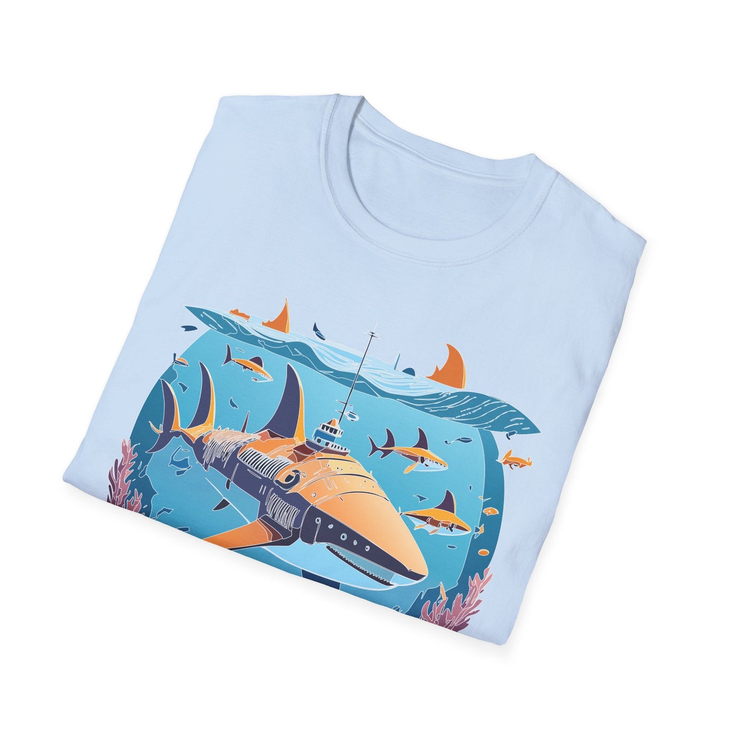 Ocean Graphic Unisex Softstyle Cotton Tee 9