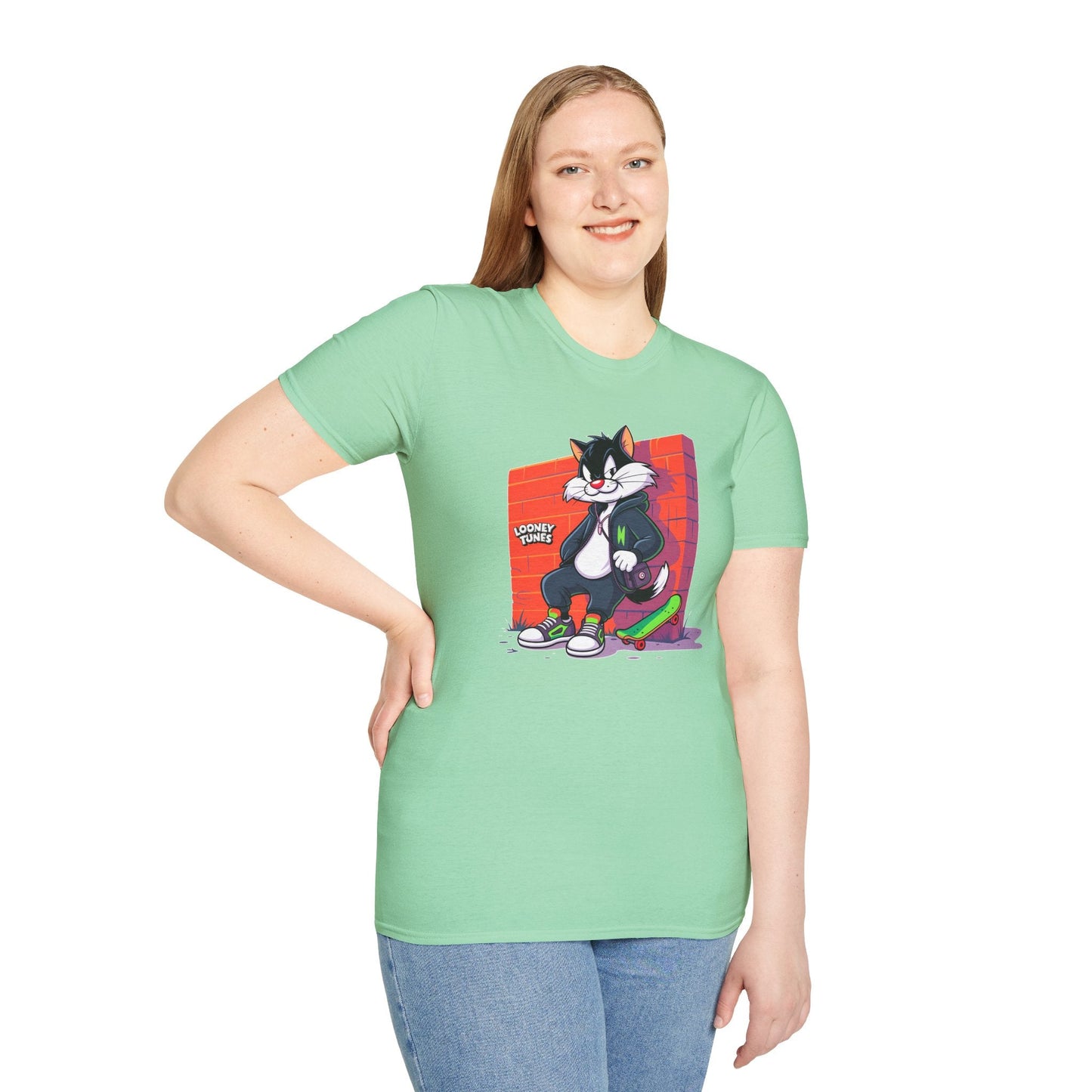 Cartoon T Shirt With Animation Design Unisex Softstyle Graphic Tee Funny Animals