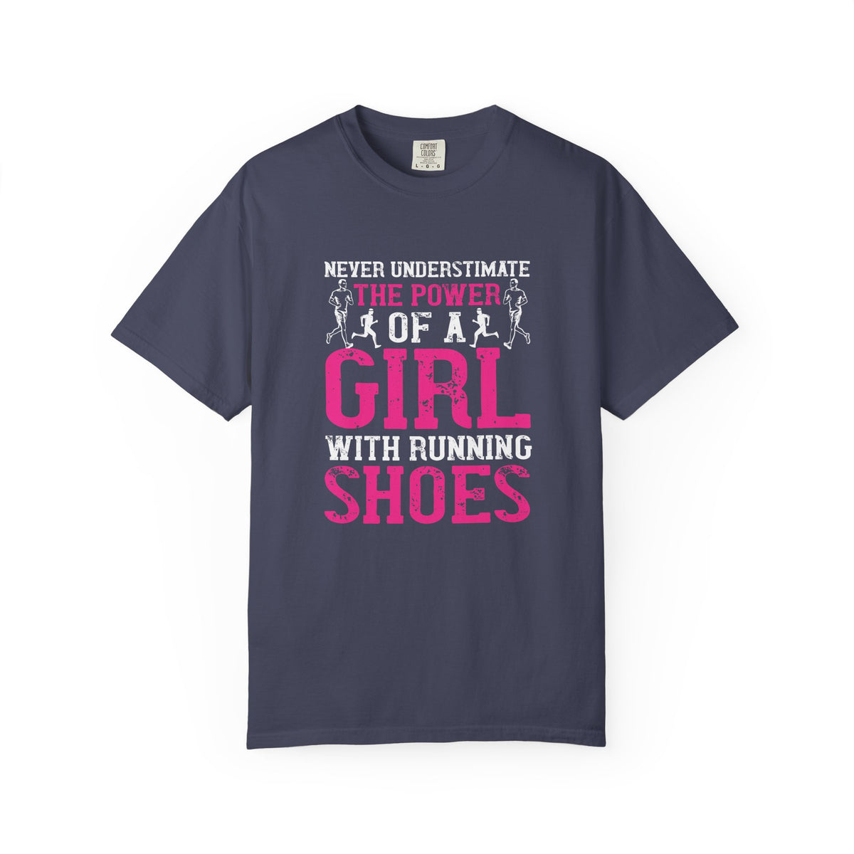 Girl With Running Shoes Unisex Comfort Colors Garment-Dyed Heavyweight 100 Cotton Art Design T-Shirt w95