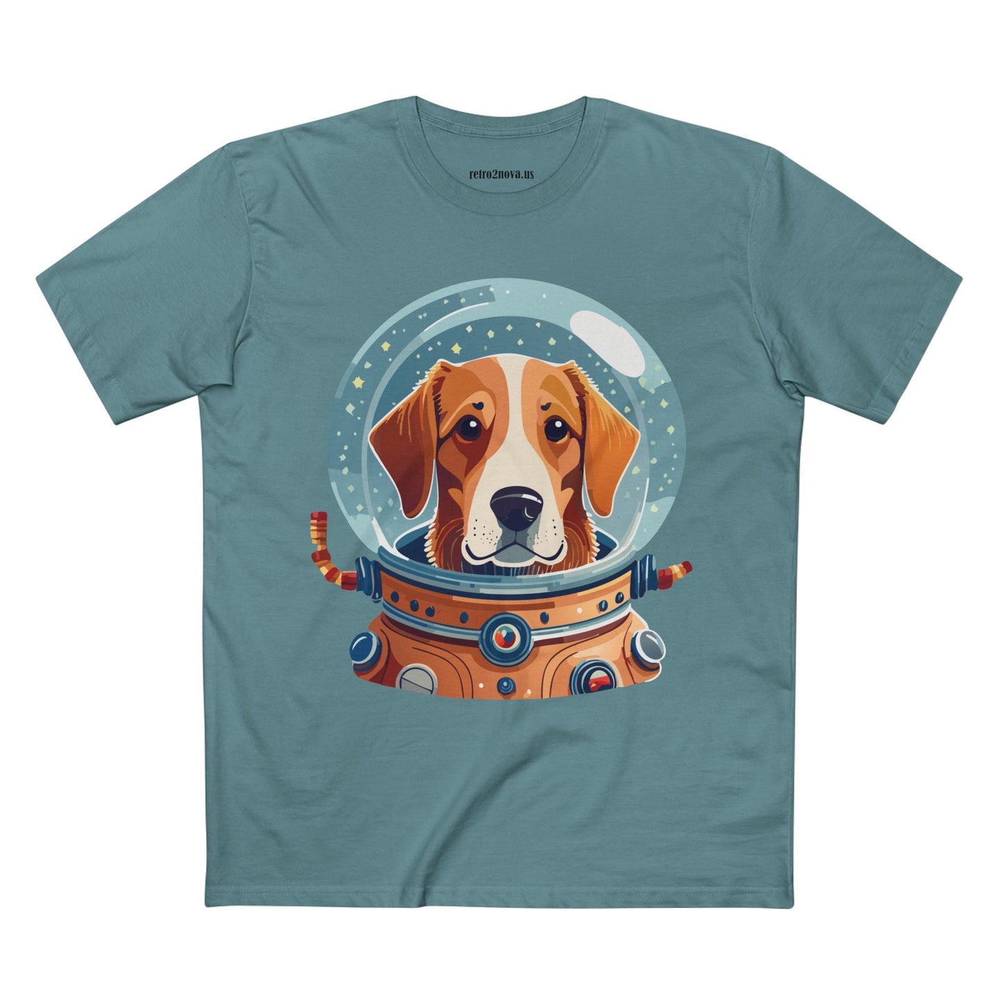 Unisex Dog Art Shirt Premium Cotton Tee With Original Animal Design From Retro2Nova Art Collection For Everyday Comfort