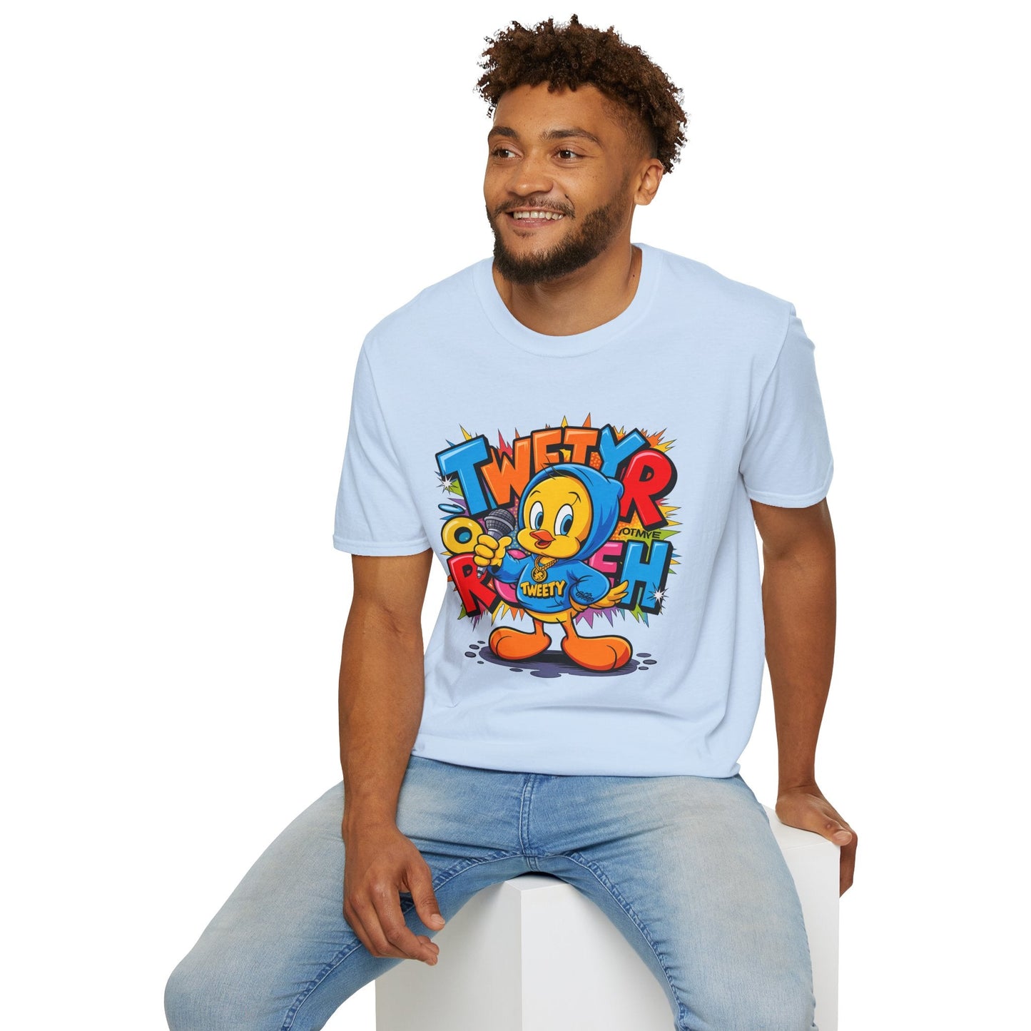 Cartoon T Shirt With Animation Funny Animals Tee Unisex Gildan Softstyle 64000 Pro