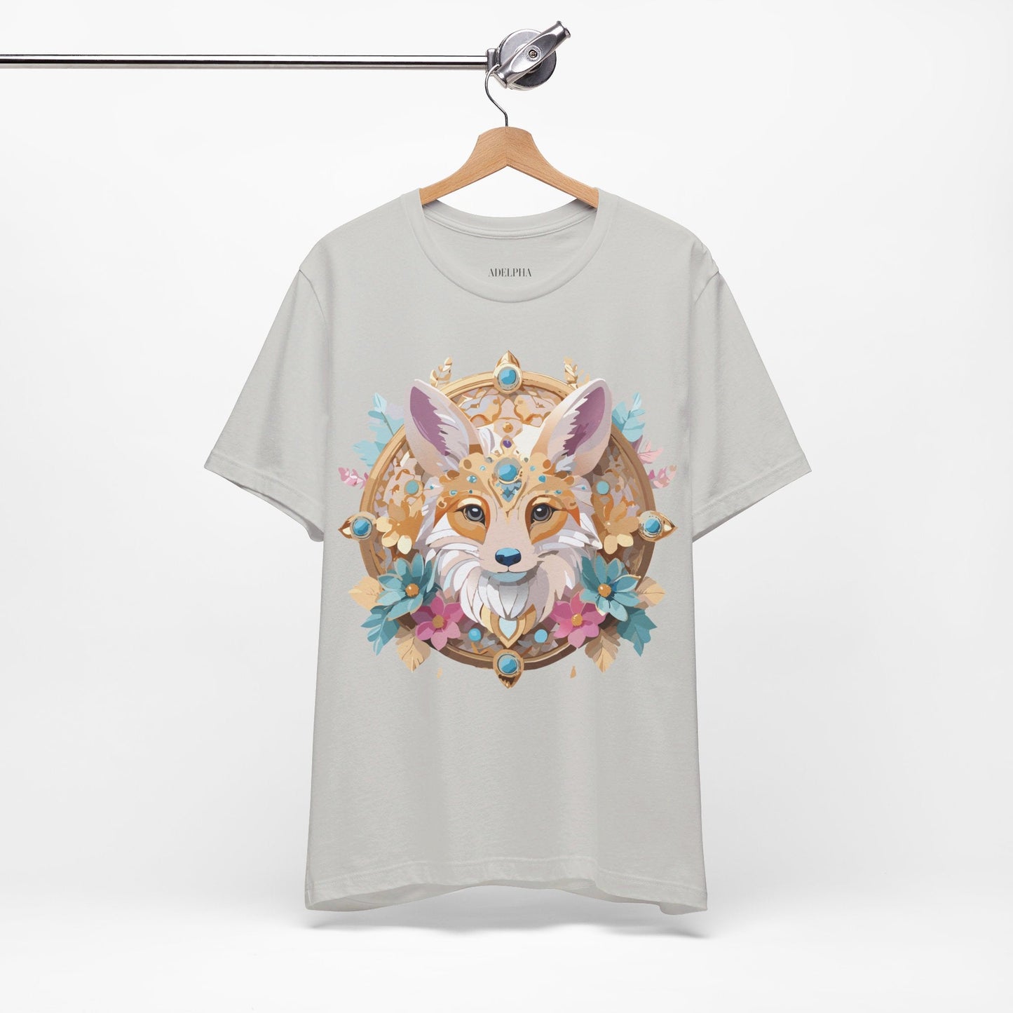 Adelpha Medallion Graphic Tee Unisex Short Sleeve Vintage Inspired Art Design Shirt