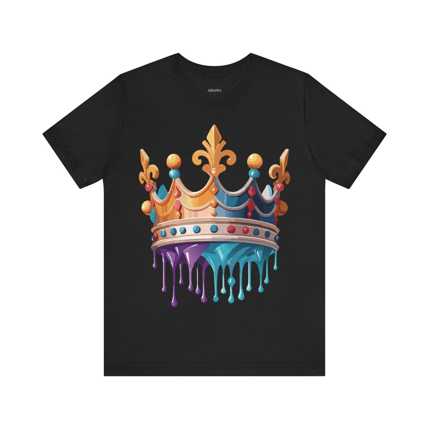 Adelpha Crown Graphic Tee Unisex Vintage Inspired Art Design Short Sleeve Shirt