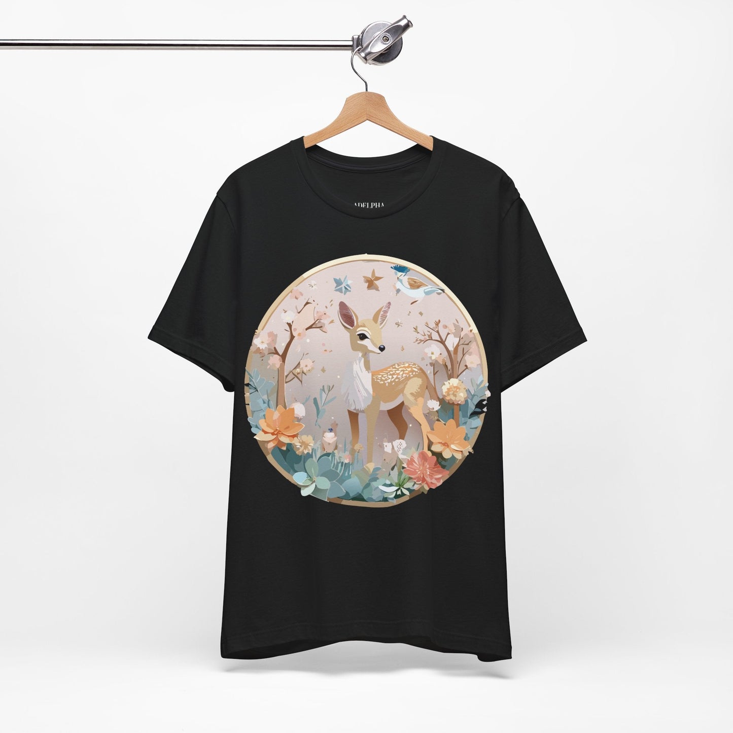Adelpha Medallion Shirt Unisex Graphic Tee Vintage Inspired Art Design Short Sleeve T Shirt