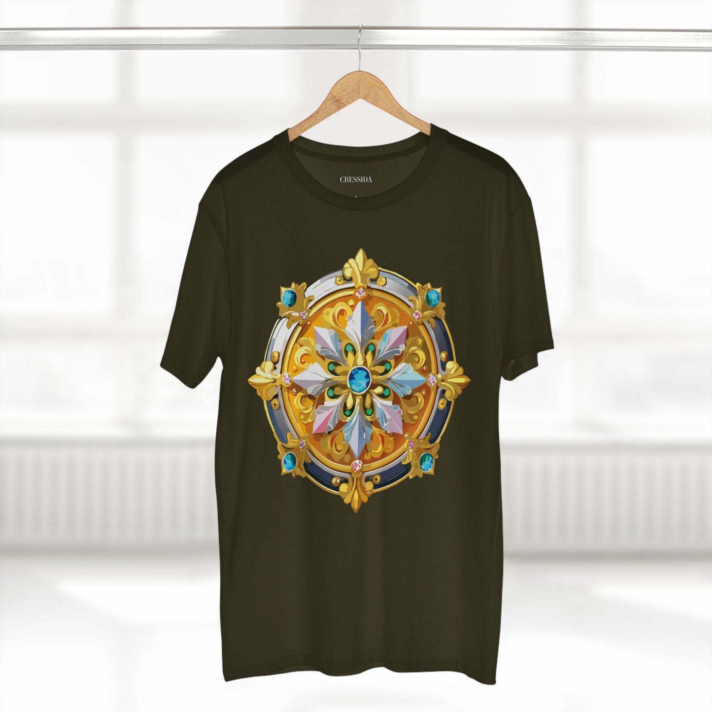 Medallion Graphic T-Shirt Unisex 100 Cotton With Gold Art Design Medal Tee 9