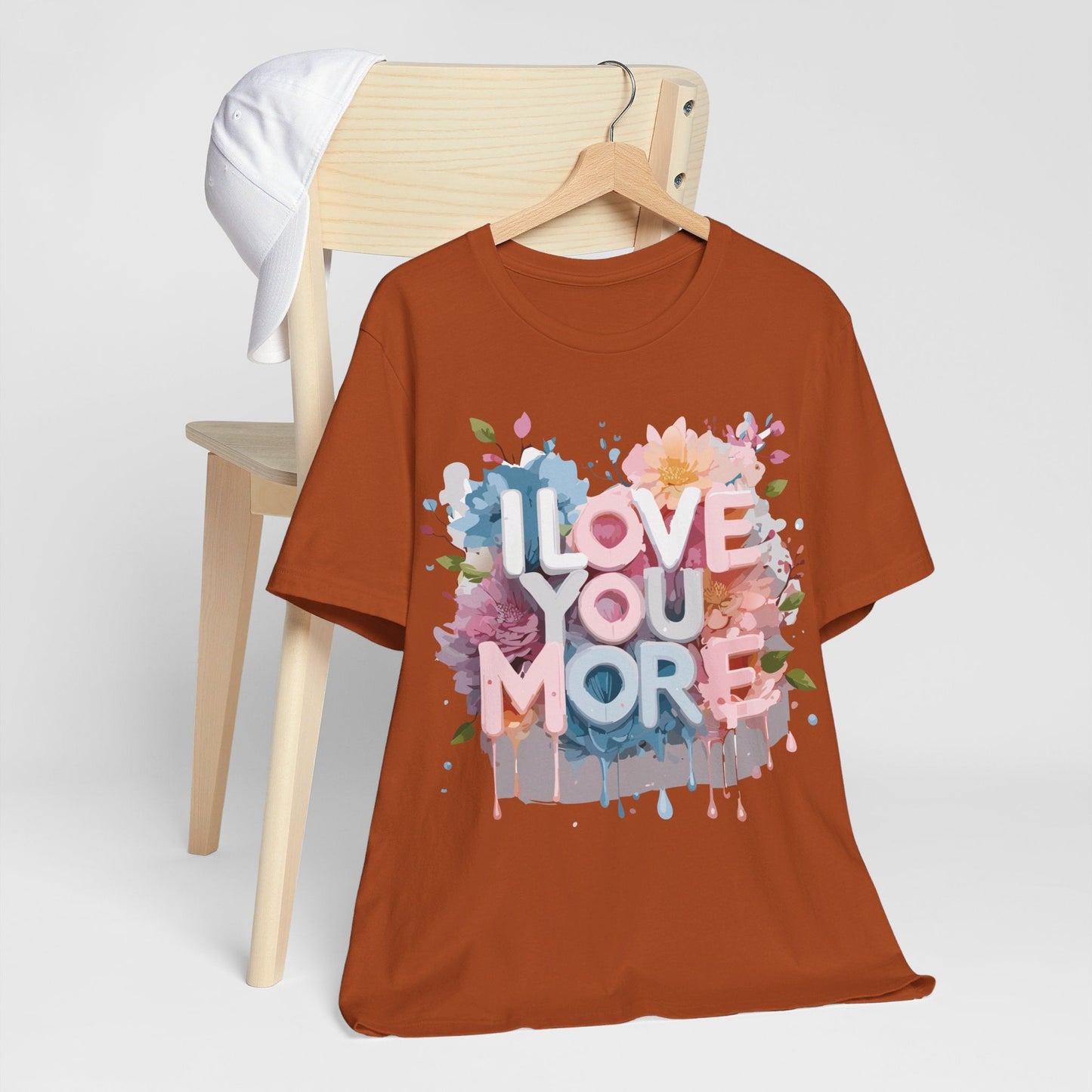 Valentine Day Graphic Unisex 100 Cotton Vintage Artwork with Love and Flower Design Tee 13