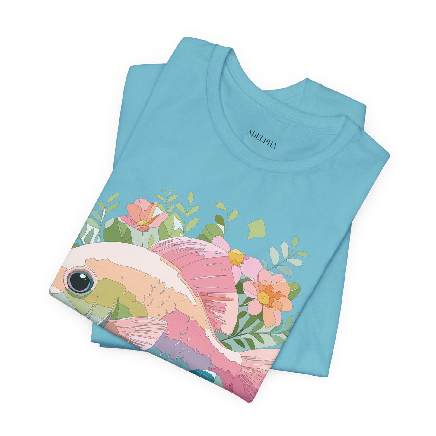 Fish Graphic Unisex 100 Cotton Vintage Artwork Tee 1