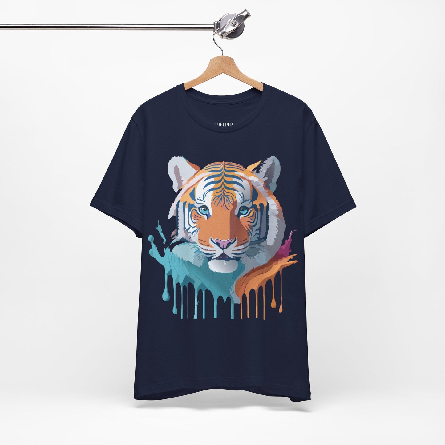 Tiger Graphic Tee Unisex Jersey Short Sleeve Vintage Inspired Artwork Adelpha Art Design