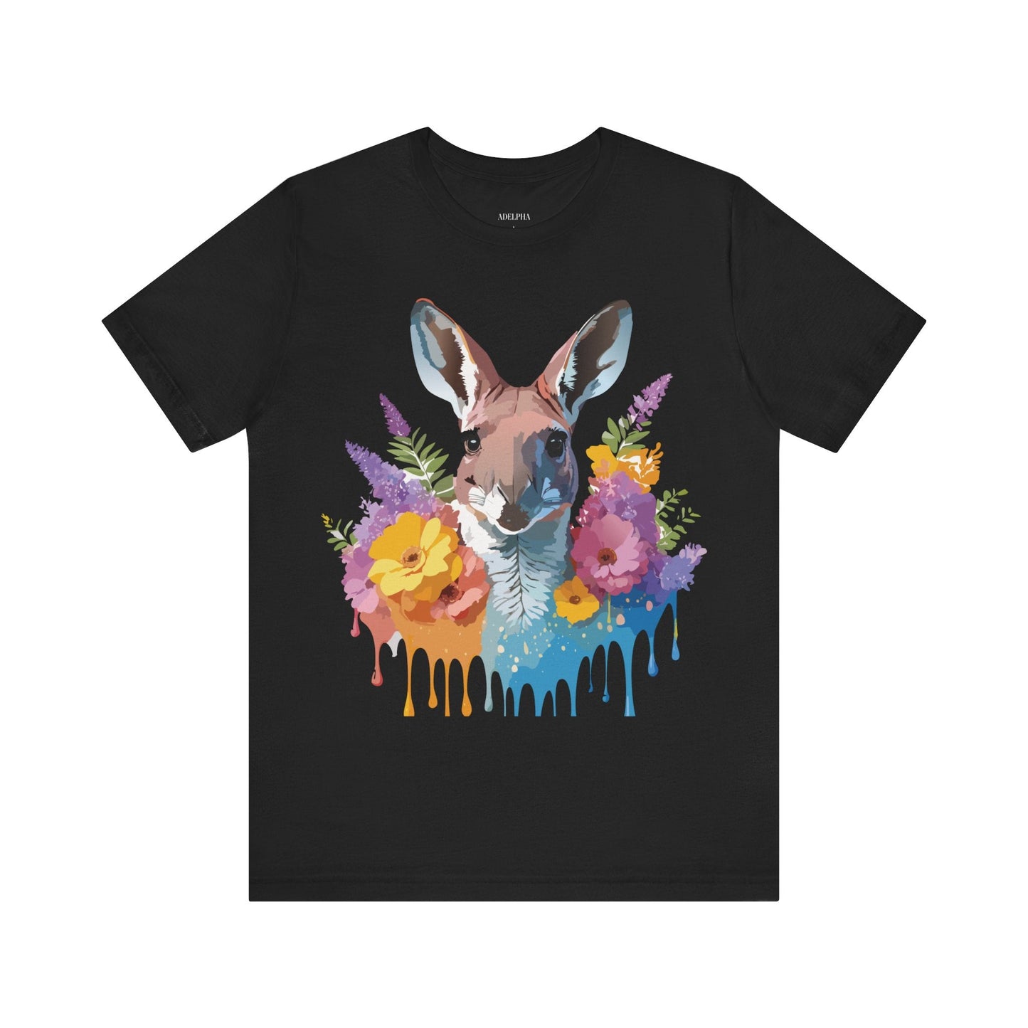 Kangaroo Graphic Tee Unisex Jersey Short Sleeve Adelpha Vintage Inspired Artwork Casual Wear