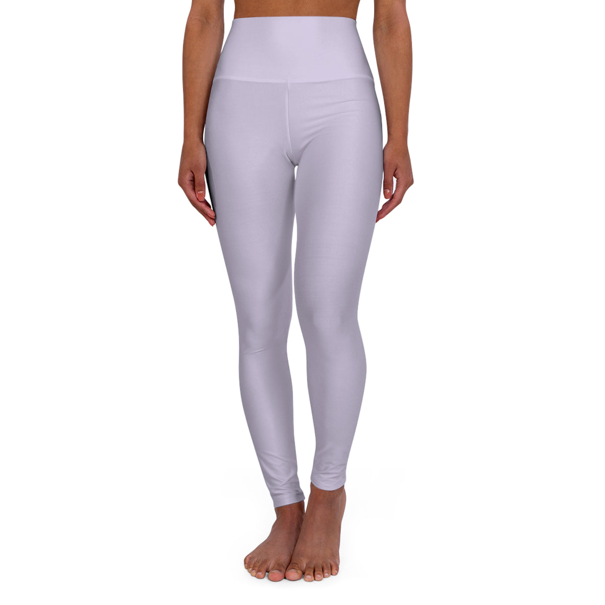 Fog Lilac Color High-Waist Yoga Leggings Women's Seamless Poly-Span Stretchy Pants XS-2XL