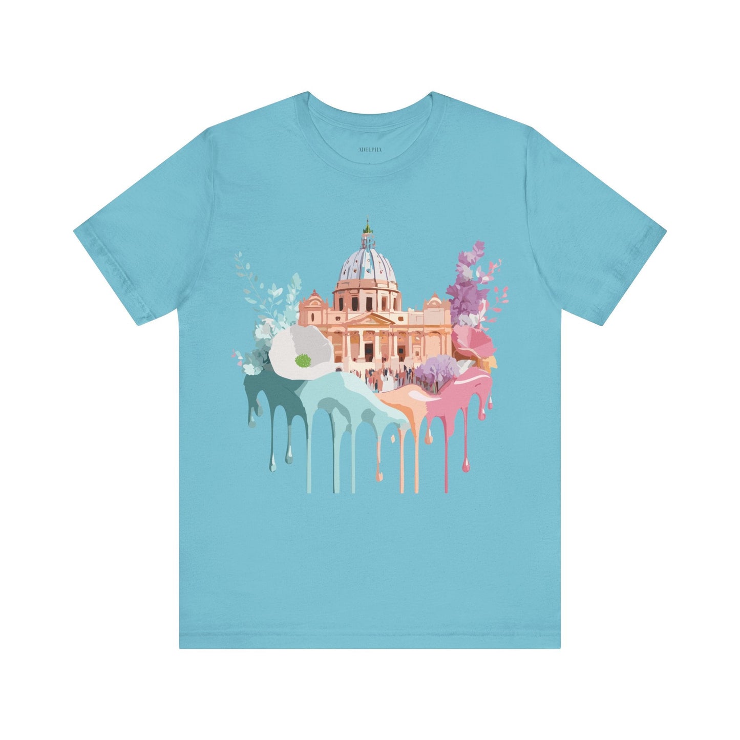 Adelpha Vintage Rome Tourist Shirt Graphic Tee Unisex Short Sleeve Art Design Artwork