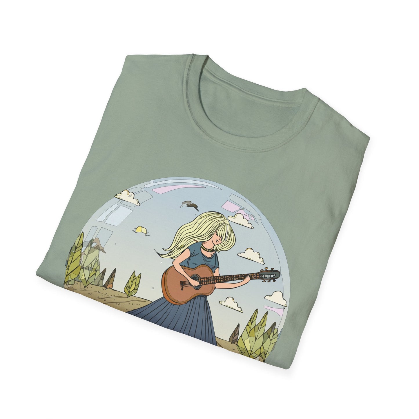 Womens Graphic T Shirt Art Design Tee Softstyle Cotton Ring-Spun Unisex Short Sleeve