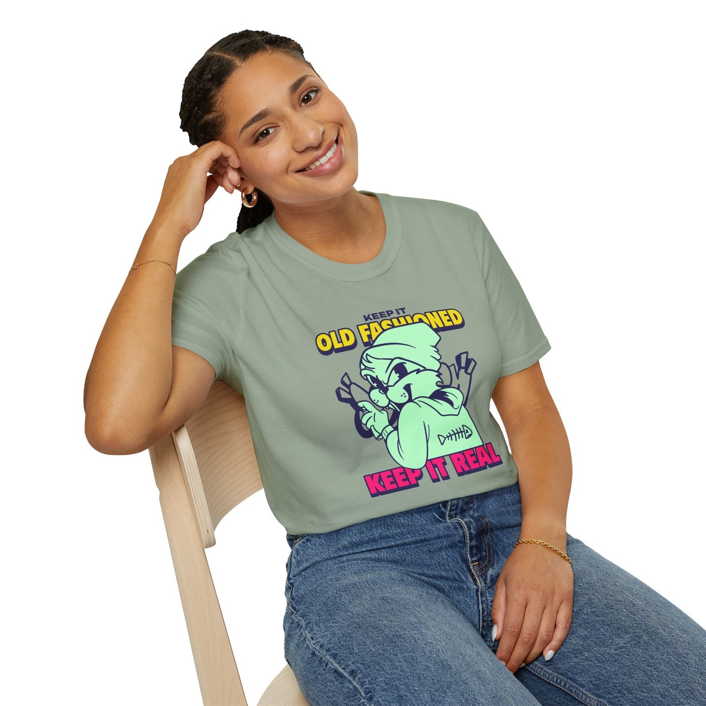 Funny Animals Tees Unisex T Shirt Gildan Softstyle 64000 100 Percent Ring Spun Cotton