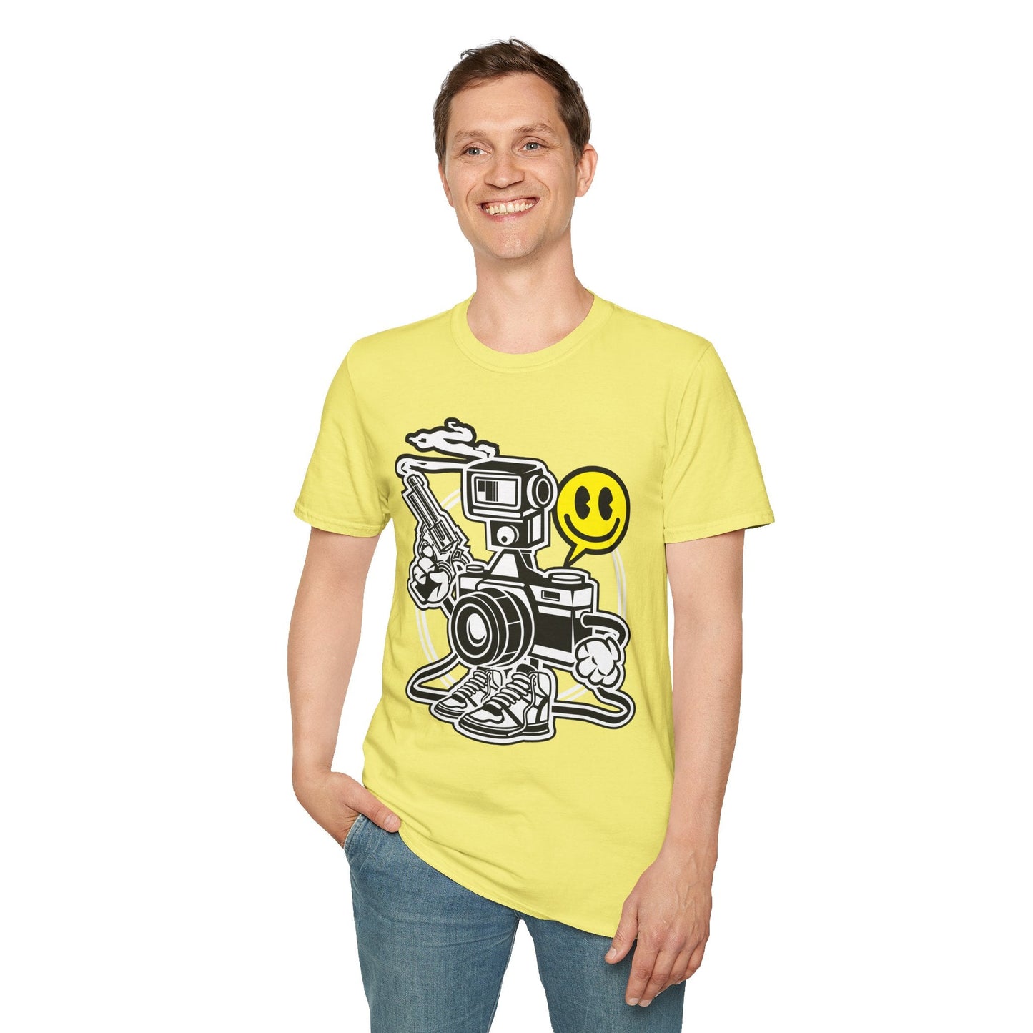 Cartoon T Shirt Animation Graphic Tee Unisex Funny Tee Shirt Gildan Softstyle 64000