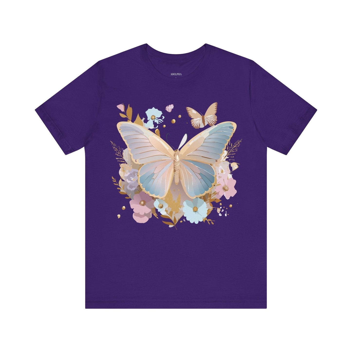 Butterfly Graphic T Shirt Unisex Vintage Artwork Tee By Adelpha