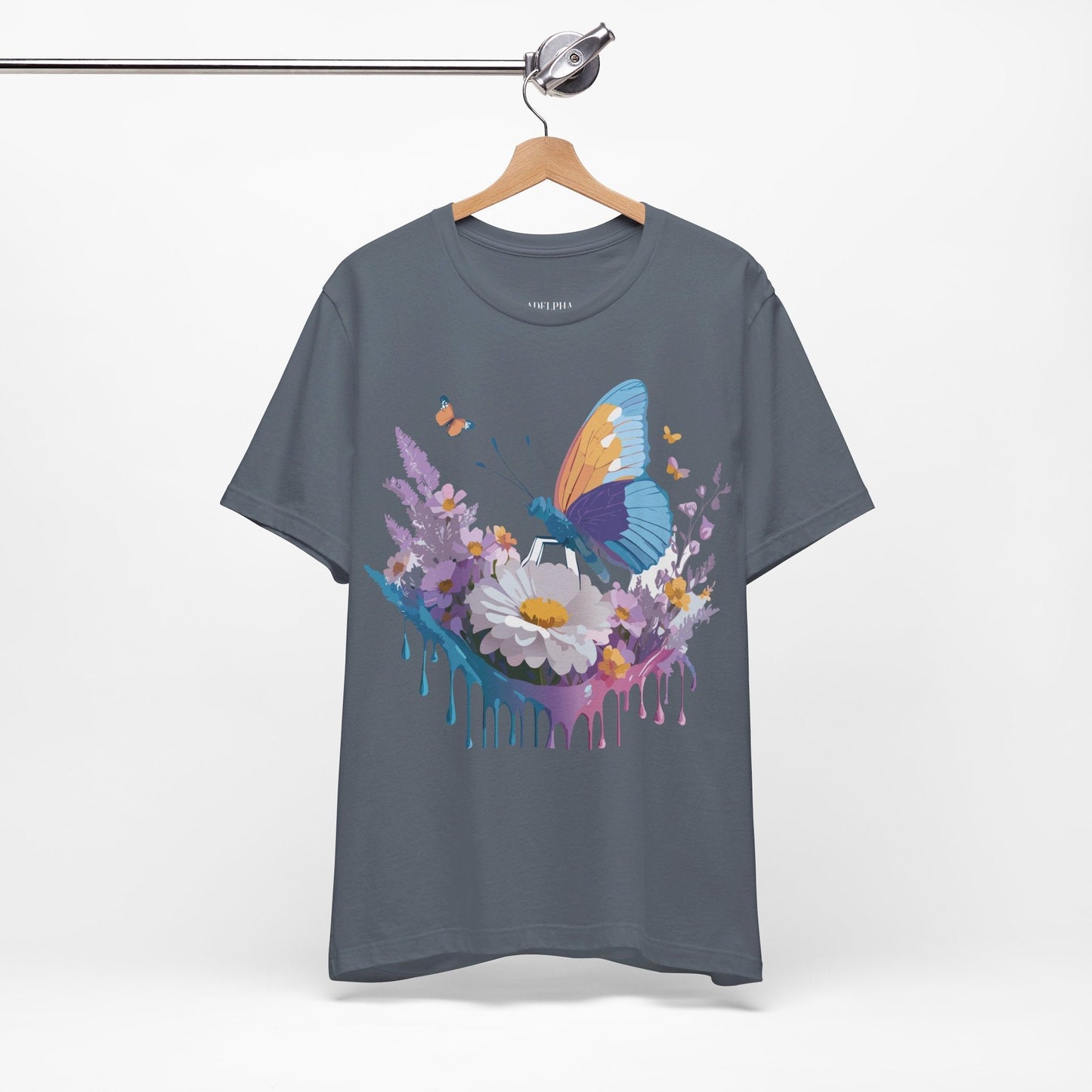 Adelpha Vintage Inspired Graphic Tee Unisex Short Sleeve Shirt