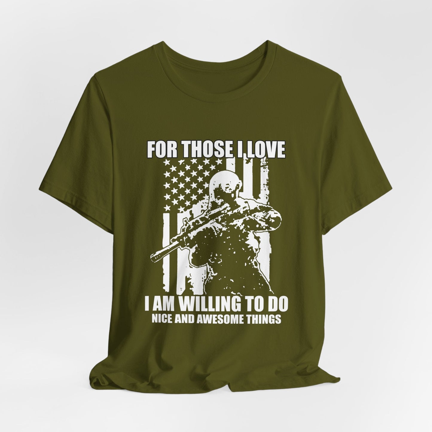 Army Veteran Patriotic Graphic Design Unisex Cotton T-Shirt v50