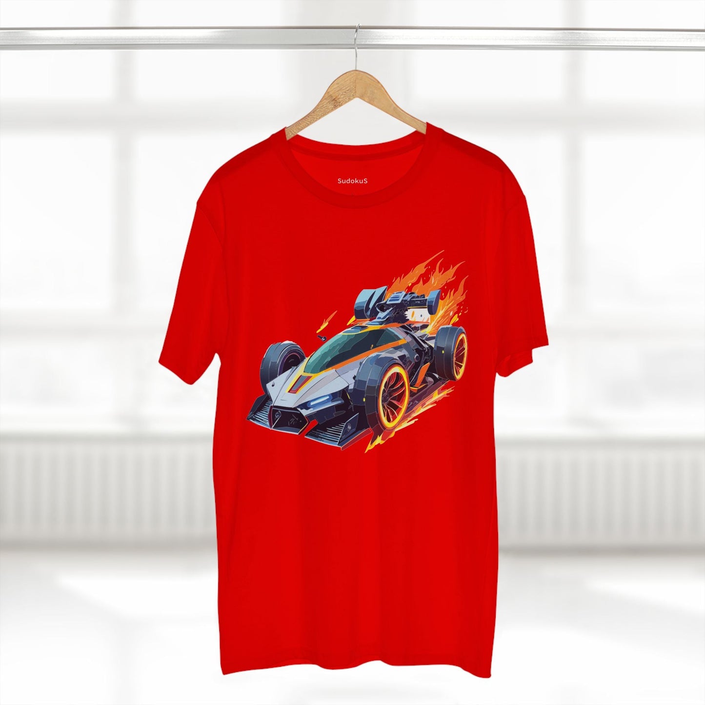 Car Graphic Unisex 100 Cotton Staple Tee 18
