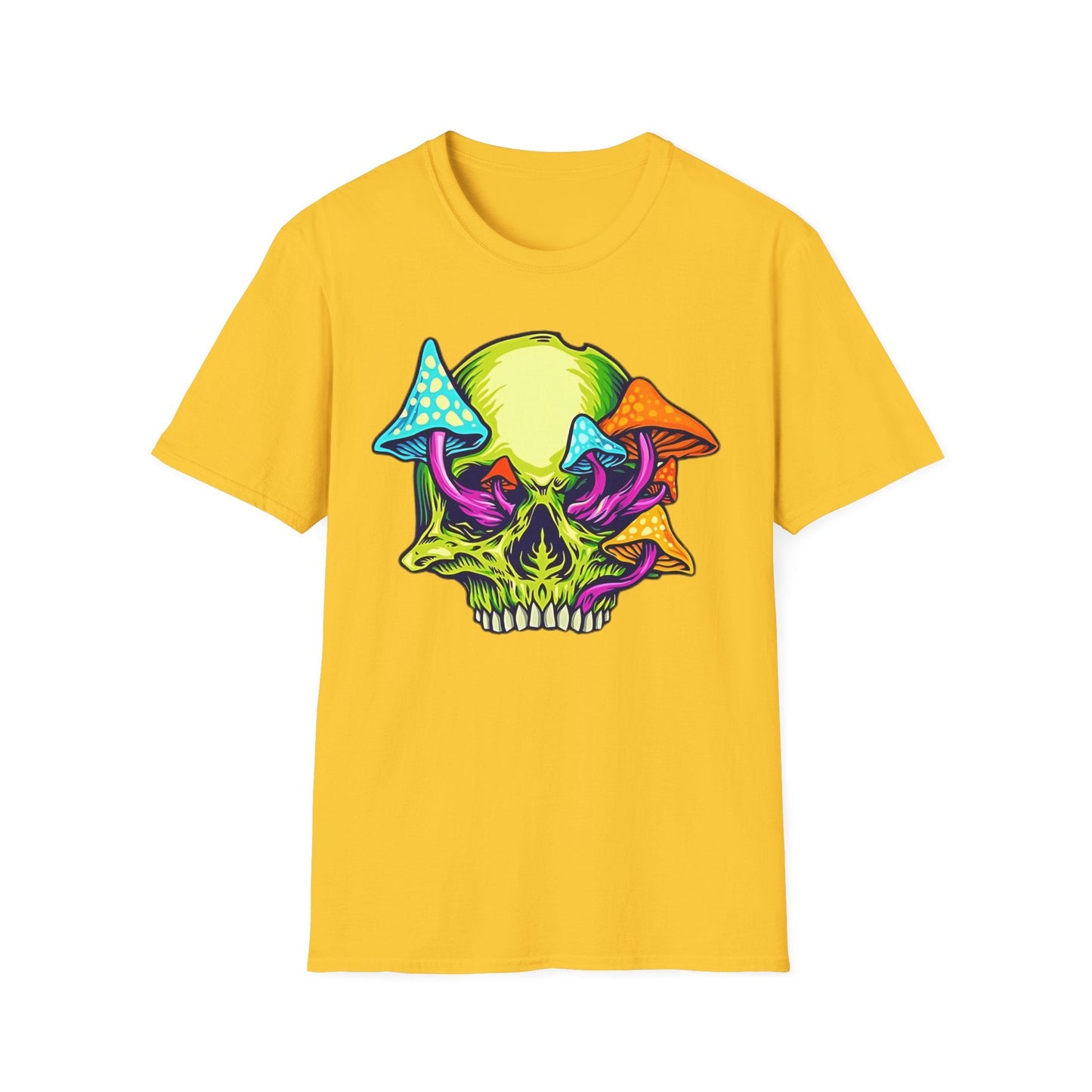 Skull Graphic Unisex Cotton T-shirt with Skeleton Artwork Design 19