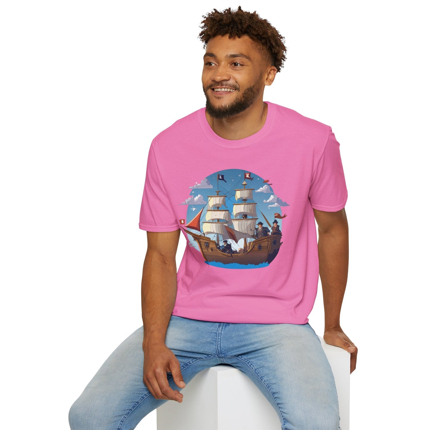 Ship T Shirts Frigate Vessel Tee Unisex Gildan Softstyle 64000 100 Percent Cotton