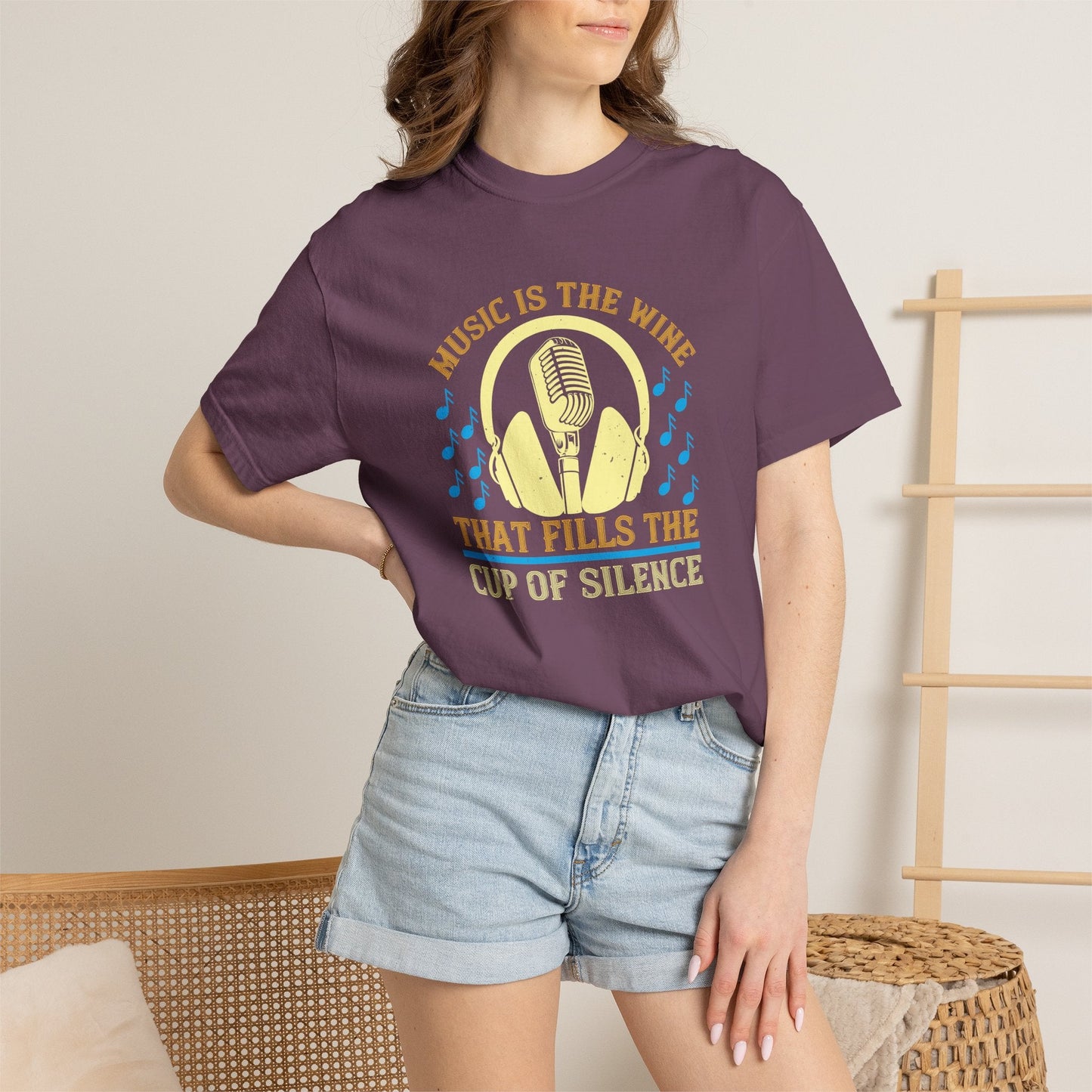Music Graphic Design Unisex Cotton T-shirt m36
